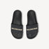 Balenciaga Pool Slide Sandal Black avec logo 3D blanc