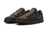 Close-up of Travis Scott branding on Jordan 1 Low OG