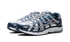 Nike P-6000 Armory Navy and Flat Silver sneaker with mesh and leather layers, available at ASEY SHOP Morocco.