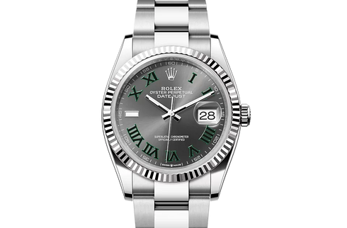 ROLEX DATEJUST OYSTER, 36 MM, OYSTERSTEEL AND WHITE GOLD