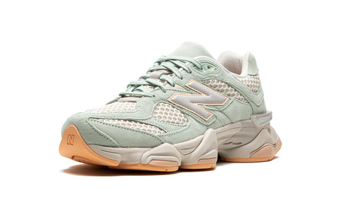 Limited-edition New Balance 9060 The Whitaker Group - Missing Pieces - Moss Green sneakers, available at ASEY SHOP Morocco.