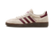 Adidas Handball Spezial WMNS in Off White Collegiate Burgundy with gum sole, available at ASEY SHOP Morocco.