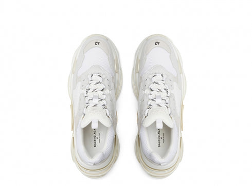 BALENCIAGA TRIPLE S TRAINERS WHITE