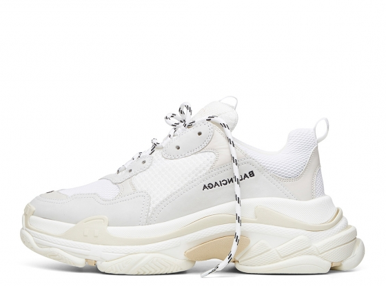 BALENCIAGA TRIPLE S TRAINERS WHITE